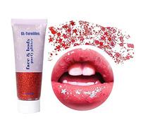 Body Glitter Gel Mardi Gras Face Paint Makeup per bambini e donne, Mermaid Face Glitter per correre, scintillanti Squins Chunky per unghie dei capelli, cantanti concerti, festival rave accessori (#07