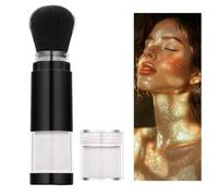 Body Glitter Powder - Portatile Shimmer Highlighter, Face Ch ye Makeup with Long Lasting Effect for Party Performance Stage Festival and Night Out Cosmetic Glow Dust for Neck Collarbone
