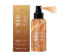 Body Glitter Spray, 100 ml Moisturizing Hair and Body Shimmer Mist, Long Lasting Glitters Spray for Girls, Nightclub, Party, Music Festival, Prom, Gathering Makeup, Easy to Use