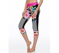 Body Glove Donna Leggings Pantaloni Sunlight Outcast Caprihose, Multicolore, S