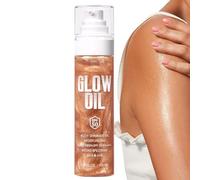 Body Glow Oil, Full Body Sunscreen, Natural Brightening Moisturizer, 100 ml Lightweight SPF50 Oils for Radiant Skin, Travel, Beach, Campeggio, Ciclismo, Outdoor Activities