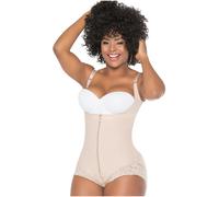 BODY GUAINE 100% COLOMBIANA SALOMA BRETELLE CON MUTANDINE IN PIZZO SCHIENA ALTA