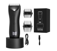 Body Hair Trimmer, Body Shaver With LED Lights, Barber Clippers For Men, Electric Shaver Grooming Kit, Waterproof Body Trimmer, Beard And Face Trimmer, Multi-Use Body Hair Trimmer, LED Light