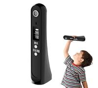 Body Height Stadiometer, Ultrasound Digital Height Measurement Tool, High Precision, 7.87 Inches Cordless Growth Ruler for Both Personal and Professional Use, Black, White