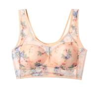 Body in pizzo per sostenere le donne, spalline regolabili, copertura completa, comodi reggiseni senza ferretto, reggiseno senza ferretto, beige., L