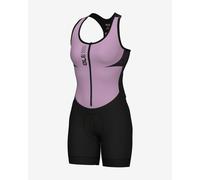 Body integrale Alé PRAGMA Color Block corto lilla bianco donna - M