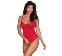 OBSESSIVE Donna Jolierose Teddy S/M Set di Lingerie da Donna, Rojo (Rojo), S/M