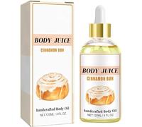 Body Juice Oil, Mango Cake Vanilla Cream Scented Handcrafted Body Oil, Body Juice Oil Select Your Scents, Body Oil For Women, Nourishes Body & Maintains Moisture (Cinnamon buns)