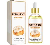Body Juice Oil Peach Perfect, Body Juice Oil Vanilla, Body Juice Strawberry Shortcake, Body Juice Cinnamon Bun Body Oil, Strawberry Body Oil Moisturizing for Women (Cake)