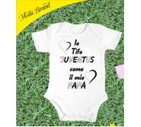 BODY JUVENTUS NEONATO DA 6-24 MESI 4 COLORI DISPONIBILI IDEA REGALO