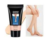 Body & Leg Tanner Trucco impermeabile senza trasferimento, Impeccabile Body Foundation Tan Lotion, Gombe e cicatrici del corpo coprono il trucco/tatuaggio, Legs Glow Cream (#1 Fairest Glow, 30ml)