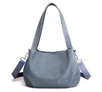 Body Light And Versatile Casual Bag, Large Capacity Waterproof Nylon Crossbody With Multi-Pockets(Ash)