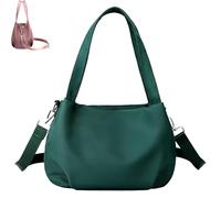 Body Light and Versatile Casual Bag, Nylon Waterproof Shoulder Crossbody Bag, Multiple Pockets, Large Capacity, Daily Casual (Green)