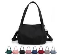 Body Light And Versatile Casual Bag, Nylon Waterproof Shoulder Crossbody Bag With Multiple Pockets, for Women Daily Use (Black)