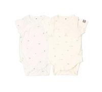 Body Maniche Corte Print Animals Mix - Taglia 0-1 Mese- 2 Pezzi Rosa e Bianco