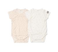 Body Maniche Corte Print Flower Mix - Taglia 9-12 Mesi- 2 Pezzi Rosa e Bianco
