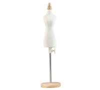 Body manichino femmina femmina cucitura mannequin 1/4 busto del corpo manichino del busto ad regole dei marchi di dimora con supporto per la bambola da cucire altezza da bambola 16,1-22,8 pollici