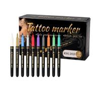 Body Markers | 10 Colors Washable Glitter Temporary Drawing Pen