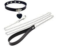 Body Mesh Gioielli Accessori Amore Forma Ciondolo Catena Catena a Maglia In Metallo Donne Collare Sexy Trazione Punk Campana Choker Corda Accessori Sexy Halloween Costumi Per, Taglia unica, Pelle