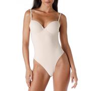 Body modellante con ferretto imbottito perizoma Smooth Shaping in microfibra, nudo chiaro Rosa 2/S