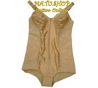 Body Modellante Contenitivo con chiusura Zip Frontale GIOS 29 Coppa B Nero Nudo