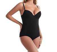 Body modellante da donna, Body per il controllo della pancia con spallacci regolabili, Canotta Body a forma di corpo intero, Reggiseno incorporato Allenatore per la vita dimagrante Body Shaper