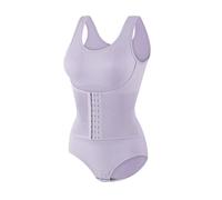 Body modellante da donna con fascia in vita, Viola, XL