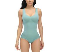 Body modellante for donna Body con controllo della pancia Body sollevatore for il seno Canotta Body Shaper senza maniche Vita sottile Perizoma(Medium)