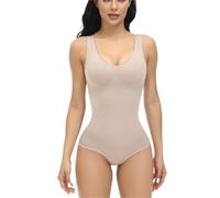 Body modellante for donna Body con controllo della pancia Body sollevatore for il seno Canotta Body Shaper senza maniche Vita sottile Perizoma(Large)
