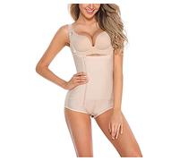 Body Modellante per Donna, Modellante per Tutto Il Corpo, con Controllo della Pancia, con Apertura sul Seno, con Ganci e Occhielli, Cerniera sotto Il Seno, Traspirante
