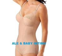BODY MODELLATORE PLAYTEX REGINA DI QUADRI 2858 2859 COPPE B C D COL. NERO BEIGE