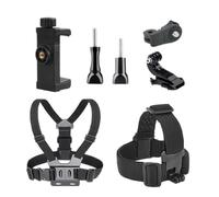 Body Mount Chesty, Adjustable Action Camera Harness, Cofortable Chest Strap Holder, Secure Phone Mount Kit for Running, Swimming, and Outdoor Adventures