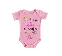 Body Neonata - Mi chiamo [ PERSONALIZZA NOME ] e sono l'Amore delle Zie - Ziette - Bimba - Body Bimba - Idea regalo