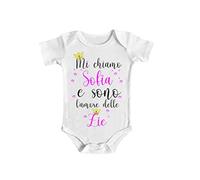 Body Neonata - Mi chiamo [ PERSONALIZZA NOME ] e sono l'Amore delle Zie - Ziette - Bimba - Body Bimba - Idea regalo