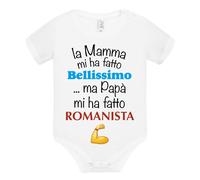 BODY NEONATA ROMA Idea Regalo per bimba divertente romanista