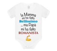 BODY NEONATA ROMA Idea Regalo per bimba divertente romanista