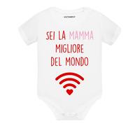 Body Neonato a maniche corte Sei la mamma migliore del mondo idea regalo tenero