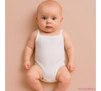 Body neonato bimba Ellepi 3624 spalla stretta cotone 3pz