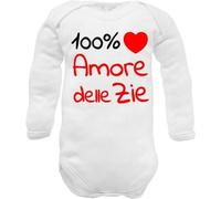 body neonato caldo cotone amore delle zie idea regalo nascita 6 mesi