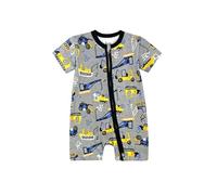 Body Neonato Canottiera, Body Danza Bambina Tutina Intera a Maniche Corte con Cerniera per E Ideale per L'Estate (Yellow 18-24 Mesi)