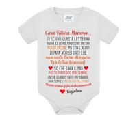 Body neonato Cara Futura Mamma, buona prima festa della mamma! Letterina dalla pancia personalizzata con nome o soprannome bimbo o bimba!