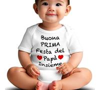 body neonato cotone papà supereroe buona prima festa del papà insieme idea regalo maniche corte 9 mesi