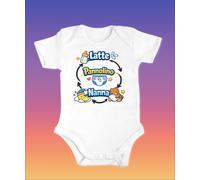 BODY NEONATO DA 6-24 MESI CON STAMPA FRASE BELLISSIMA IDEA REGALO