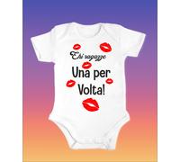 BODY NEONATO DA 6-24 MESI CON STAMPA FRASE BELLISSIMA IDEA REGALO