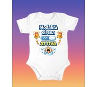 BODY NEONATO DA 6-24 MESI CON STAMPA FRASE BELLISSIMA IDEA REGALO