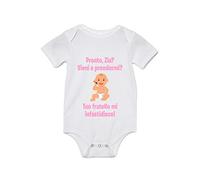 Body Neonato Divertente - Femminuccia Pronto Zia? Vieni a prendermi? Tuo fratello mi infastidisce - Body Neonato Simpatici - Idea Regalo