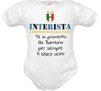 body neonato divertenti frase Inter Mamma mi ha fatto bellissimo e papà Interista (Body inter campione, 3-6 mesi)