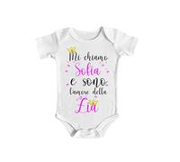 Body Neonato Femminuccia - Mi chiamo [ PERSONALIZZA NOME ] e sono l'Amore dello Zia - Zietta - Amore Zia - Nipotina Body - Idea Regalo