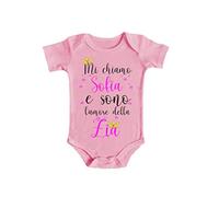 Body Neonato Femminuccia - Mi chiamo [ PERSONALIZZA NOME ] e sono l'Amore dello Zia - Zietta - Amore Zia - Nipotina Body - Idea Regalo