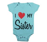 Body Neonato I Love My Sister Amo Mia Sorella Fratelli Sorelline Famiglia Baby Idee Regalo